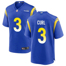 Nike Los Angeles Rams Emmanuel #3 Kamren Curl Royal Stitched Football Jersey.webp