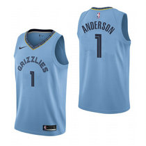 Nike Memphis Grizzlies #1 Kyle Anderson Lihgt Blue Game Authentic Stitched NBA Jersey