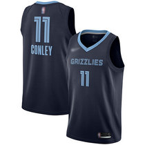 Nike Memphis Grizzlies #11 Mike Conley Navy Blue Game Authentic Stitched NBA Jersey