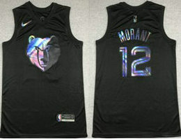 Nike Memphis Grizzlies #12 Ja Morant 2020-21 rainbow Authentic Stitched NBA Jersey