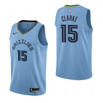 Nike Memphis Grizzlies #15 Brandon Clarke Lihgt Blue Game Authentic Stitched NBA Jersey