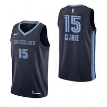 Nike Memphis Grizzlies #15 Brandon Clarke Navy Blue Game Authentic Stitched NBA Jersey