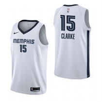 Nike Memphis Grizzlies #15 Brandon Clarke White Game Authentic Stitched NBA Jersey