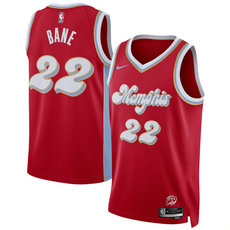 Nike Memphis Grizzlies #22 Desmond Bane Red 2024-25 City Stitched NBA Jersey