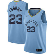 Nike Memphis Grizzlies #23 Marko Guduric Lihgt Blue Game Authentic Stitched NBA Jersey