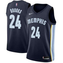 Nike Memphis Grizzlies #24 Dillon Brooks Navy Blue Game Authentic Stitched NBA Jersey