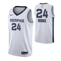 Nike Memphis Grizzlies #24 Dillon Brooks White Game Authentic Stitched NBA Jersey
