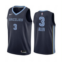 Nike Memphis Grizzlies #3 Grayson Allen Navy Blue Game Authentic Stitched NBA Jersey