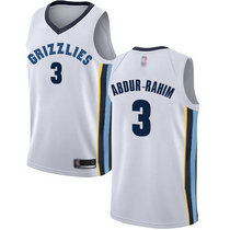 Nike Memphis Grizzlies #3 Shareef Abdur-Rahim White Game Authentic Stitched NBA Jersey