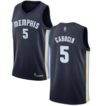 Nike Memphis Grizzlies #5 Bruno Caboclo Navy Blue Game Authentic Stitched NBA Jersey