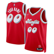 Nike Memphis Grizzlies Active Player Custom Red 2024-25 City Stitched NBA Jersey