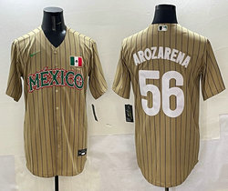 Nike Mexico #56 Randy Arozarena Stripes Joint baseball jersey