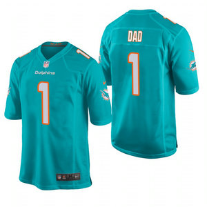 Nike Miami Dolphins #1 Dad Green 2021 Fathers Day Authentic Stitched NFL Jersey