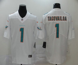 Nike Miami Dolphins #1 Tua Tagovailoa White Vapor Untouchable Authentic Stitched NFL Jersey