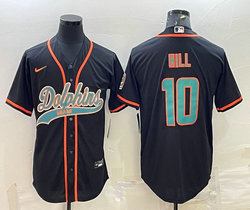 Nike Miami Dolphins #10 Tyreek Hil Black Joint Authentic Stitched baseball jersey