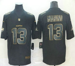 Nike Miami Dolphins #13 Dan Marino Black Gold Vapor Untouchable Authentic Stitched NFL jersey