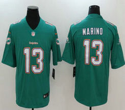 Nike Miami Dolphins #13 Dan Marino Green Vapor Untouchable Limited Authentic Stitched NFL Jersey
