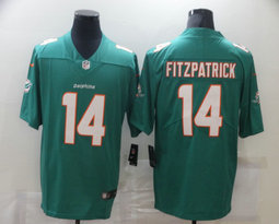 Nike Miami Dolphins #14 Ryan Fitzpatrick Aqua Green Vapor Untouchable Authentic Stitched NFL Jersey