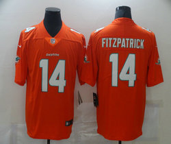 Nike Miami Dolphins #14 Ryan Fitzpatrick Orange Rush Authentic Stitched NFL Jersey