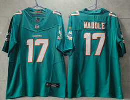 Nike Miami Dolphins #17 Jaylen Waddle Aqua 2023 F.U.S.E Authentic Stitched NFL Jersey