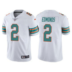 Nike Miami Dolphins #2 Chase Edmonds White Throwback Vapor Untouchable Authentic Stitched NFL Jersey