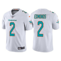 Nike Miami Dolphins #2 Chase Edmonds White Vapor Untouchable Authentic Stitched NFL Jersey