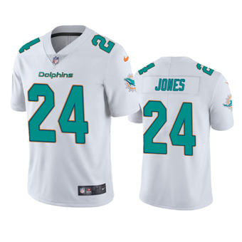Nike Miami Dolphins #24 Byron Jones White Vapor Untouchable Authentic Stitched NFL Jersey