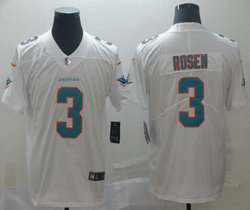 Nike Miami Dolphins #3 Josh Rosen White Vapor Untouchable Limited Authentic Stitched NFL Jersey