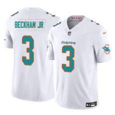 Nike Miami Dolphins #3 Odell Beckham Jr White 2023 F.U.S.E. Football Stitched Jersey