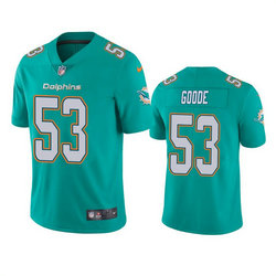 Nike Miami Dolphins #53 Cameron Goode Green Vapor Untouchable Authentic Stitched NFL Jersey