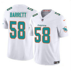 Nike Miami Dolphins #58 Shaquil Barrett White 2023 F.U.S.E. Football Stitched Jersey