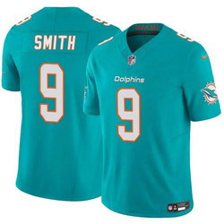 Nike Miami Dolphins #9 Jonnu Smith Aqua Vapor Untouchable Authentic Stitched NFL Jersey