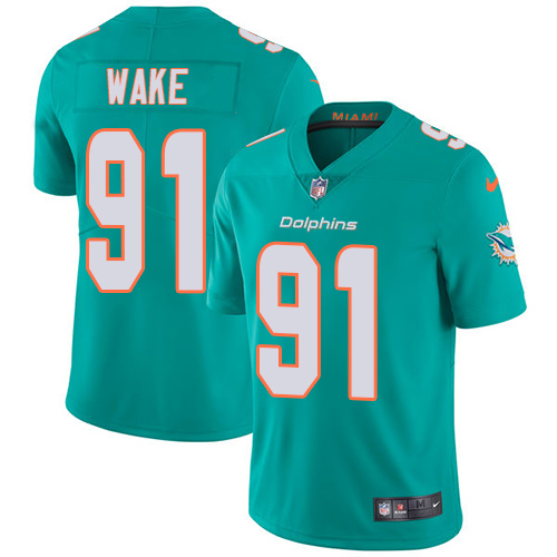 Nike Miami Dolphins #91 Cameron Wake Green Vapor Untouchable Authentic stitched NFL jersey