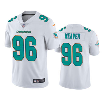 Nike Miami Dolphins #96 Curtis Weaver White Vapor Untouchable Authentic Stitched NFL Jersey