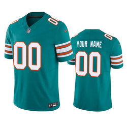 Nike Miami Dolphins Active Player Custom Aqua 2023 F.U.S.E Vapor Limited Stitched Football Jersey
