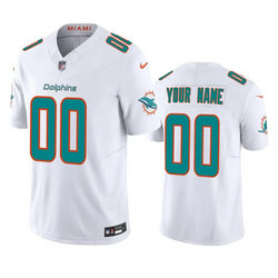 Nike Miami Dolphins Active Player Custom White 2023 F.U.S.E Vapor Limited Stitched Football Jersey