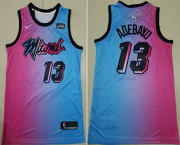 Nike Miami Heat #13 Edrice Adebayo 20-21 City With Advertising Authentic Stitched NBA jersey