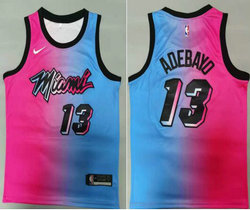 Nike Miami Heat #13 Edrice Adebayo 2020-21 City With Advertising Authentic Stitched NBA jersey