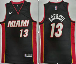 Nike Miami Heat #13 Edrice Adebayo Black Authentic Stitched NBA Jersey