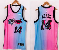 Nike Miami Heat #14 Tyler Herro 20-21 City With Advertising  Authentic Stitched NBA jersey