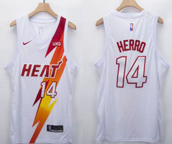 Nike Miami Heat #14 Tyler Herro fashion Authentic NBA jersey