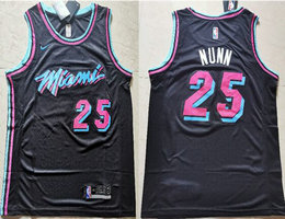 Nike Miami Heat #25 Kendrick Nunn Black Game City Authentic Stitched NBA jersey