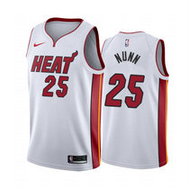 Nike Miami Heat #25 Kendrick Nunn White Game Authentic Stitched NBA jersey