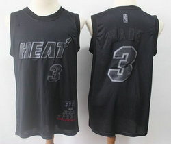 Nike Miami Heat #3 Dwyane Wade 2019 New Black MVP Honorary Edition Authentic Stitched NBA Jersey