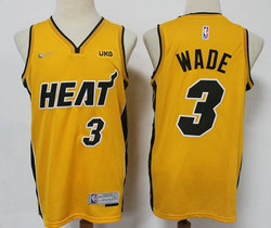Nike Miami Heat #3 Dwyane Wade 2020-21 Earned Edition Authentic Stitched NBA Jersey