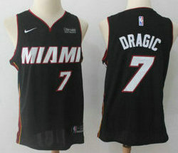 Nike Miami Heat #7 Goran Dragic Black Game With Advertising Authentic Stitched NBA Jersey