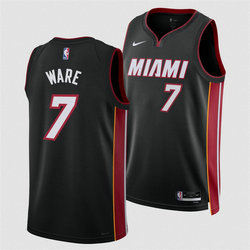 Nike Miami Heat #7 Kel'el Were Black 2024 Draft Icon Edition Stitched Basketball Jersey