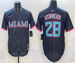 Nike Miami Marlins #28 Kyle Stowers Joint MLB Jersey
