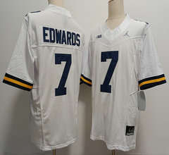 Nike Michigan Wolverines #7 Donovan Edwards White 2023 F.U.S.E Stitched NCAA Jersey