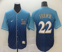 Nike Milwaukee Brewers #22 Christian Yelich Drift Fashion Authentic stitched MLB jersey